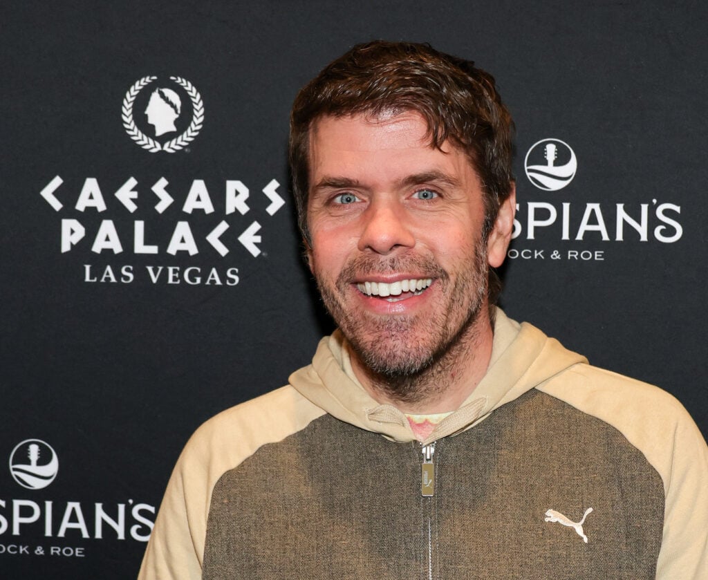 Perez Hilton attends the grand opening of Caspian's Cocktails & Caviar at Caesars Palace on January 10, 2025 in Las Vegas, Nevada. 
