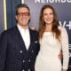 Jon Hamm and Anna Osceola attend Apple TV+'s "Your Friends & Neighbors" New York Premiere at DGA Theater on April 08, 2025 in New York City.