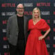 Tom Segura and Christina Pazsitzky attend LA Premiere of Tom Segura's Netflix Series 'Bad Thoughts' at Braindead Studios on May 06, 2025 in Los Angeles, California.