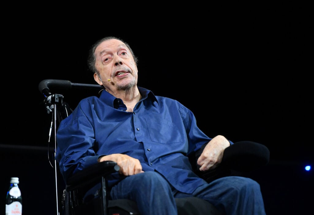 Tim Curry attends The Academy Museum Hosts 50th Anniversary Of "The Rocky Horror Picture Show" With Tim Curry And Sins O' The Flesh at Academy Museum of Motion Pictures, Ted Mann Theater on September 26, 2025 in Los Angeles, California. 