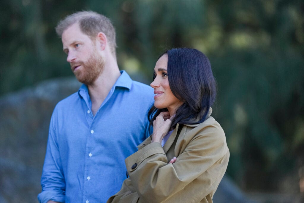 Meghan, Duchess of Sussex and Prince Harry, Duke of Sussex on April 16, 2026 during a Scar Tree Walk in Melbourne, Australia. The Duke and Duchess of Sussex are on a four-day visit to Australia, with engagements across Melbourne, Canberra and Sydney.