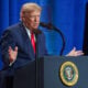 U.S. President Donald Trump delivers remarks during an event at Red Rock Casino Resort and Spa on August 05, 2026 in Las Vegas, Nevada.