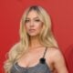 Sydney Sweeney in a sheer Armani gown on September 3, 2026 in Venice, Italy.