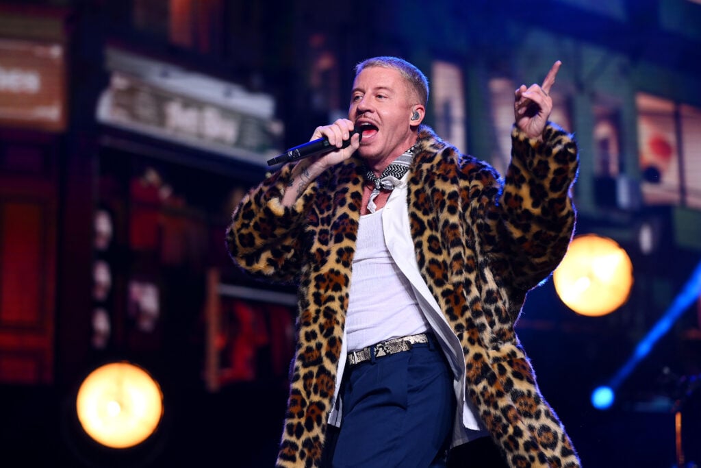 Macklemore performs in 2024.