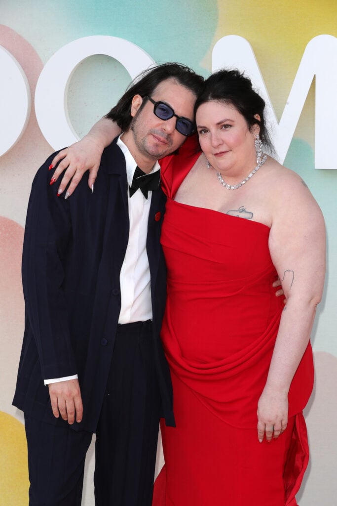 Lena Dunham and husband Luis Felber.