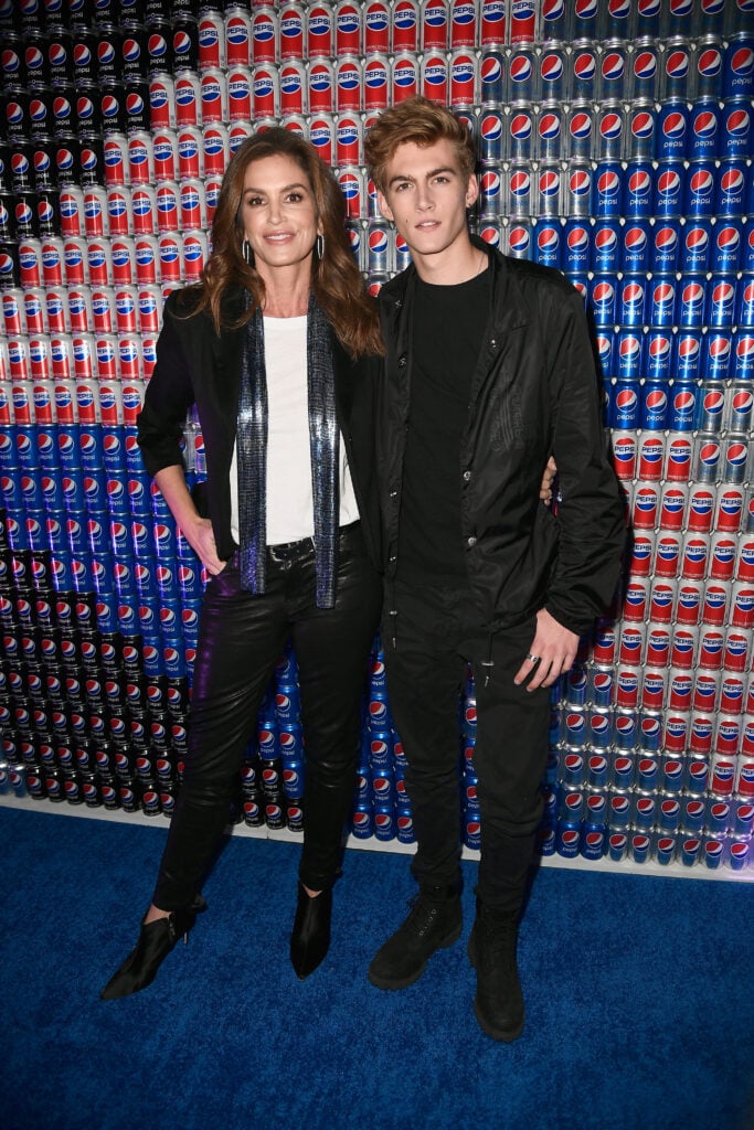 Cindy Crawford and Presley Gerber in 2018.