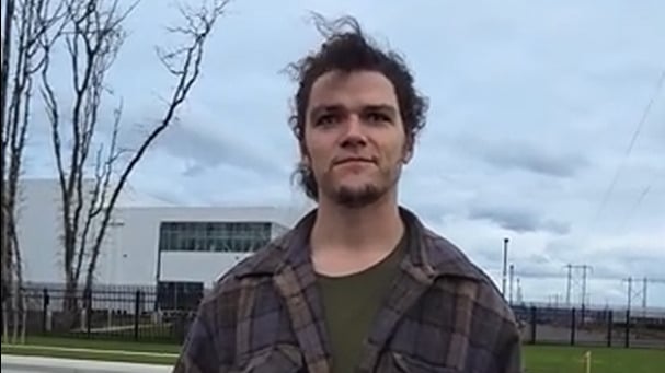Jacob Roloff speaks outdoors in 2026.