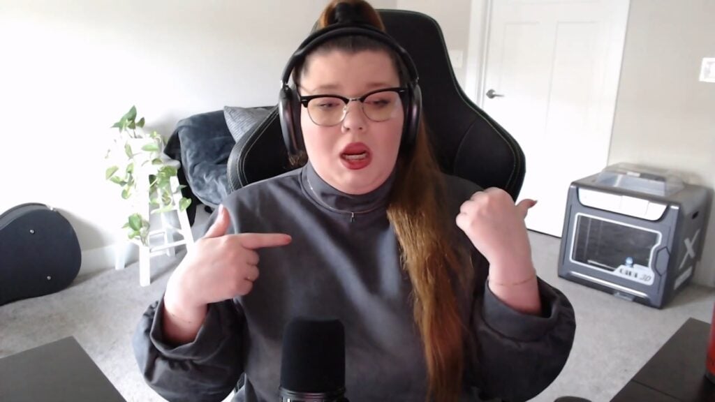 Amber Portwood motions on her YouTube show in September 2026.