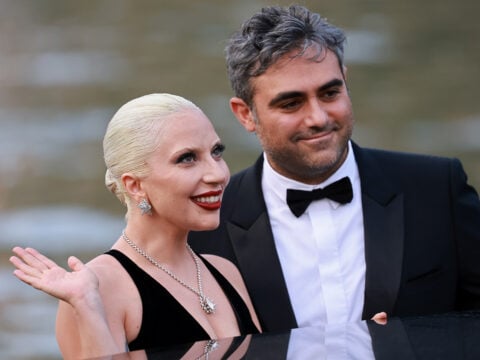 Lady Gaga and Michael Polansky are seen at Hotel Excelsior during the 81st Venice International Film Festival on September 04, 2024 in Venice, Italy.