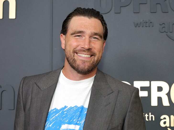 Travis Kelce attends the Amazon 2025 Upfront at Beacon Theatre on May 12, 2025 in New York City.