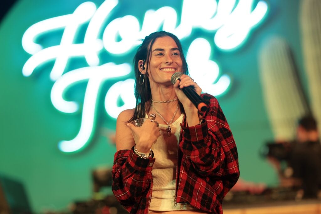 Stella Lefty performs at Diplo’s HonkyTonk during the 2026 Stagecoach Festival at Empire Polo Club on April 25, 2026 in Indio, California.