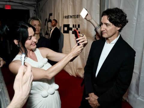 Katy Perry and Justin Trudeau attend