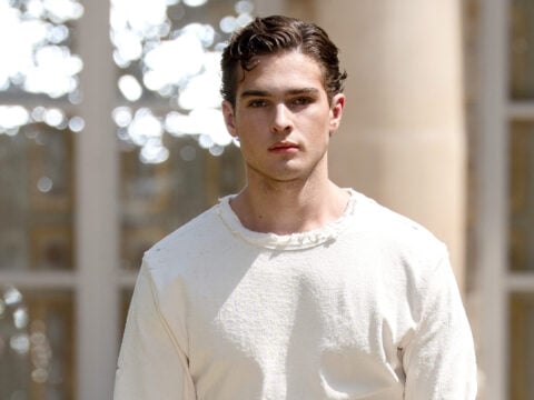 Clavicular walks the runway during the 424 Menswear Spring/Summer 2027 show as part of Paris Fashion Week on June 23, 2026 in Paris, France.