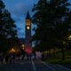 Students walk on the campus of Cornell University on September 29, 2026, in Ithaca, New York.