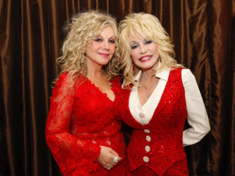Stella Parton and Dolly Parton attend Stella Parton's Red Tent Women's Conference 2014 at the Doubletree Hotel Downtown on April 18, 2014 in Nashville, Tennessee.