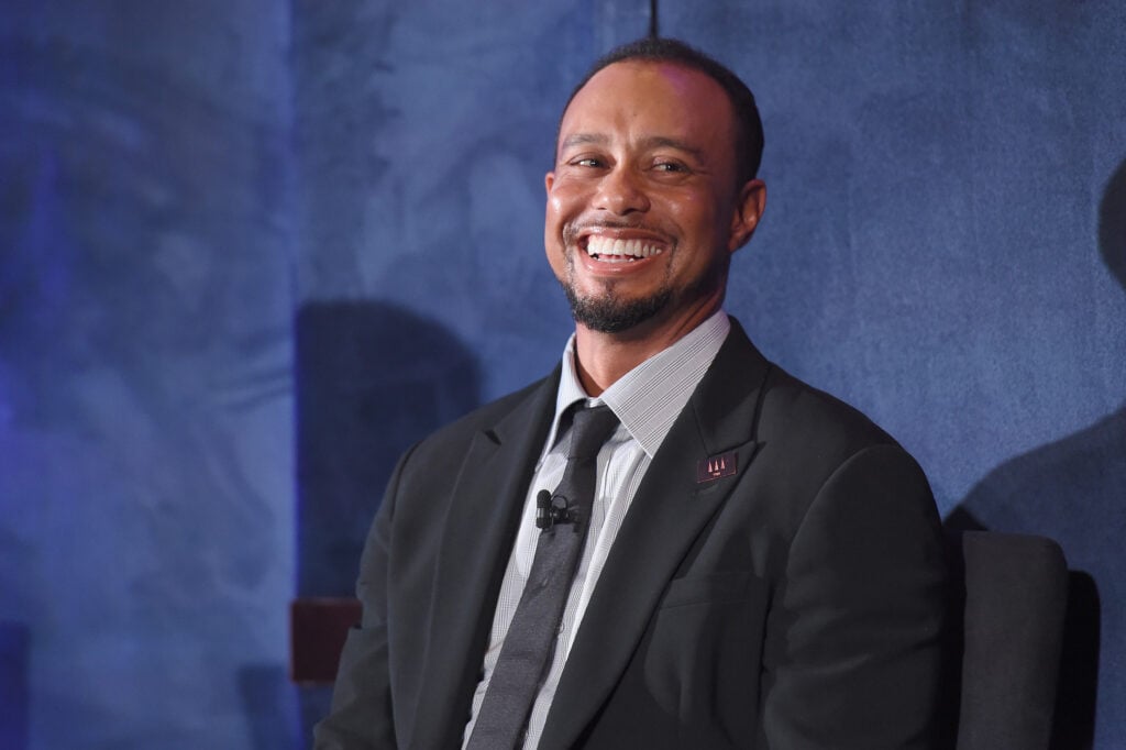 Tiger Woods speaks onstage during the Tiger Woods Foundation's 20th Anniversary Celebration at the New York Public Library on October 20, 2016 in New York City.  
