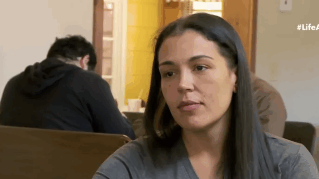 Amber Eggers in a scene from 'Love After Lockup.'