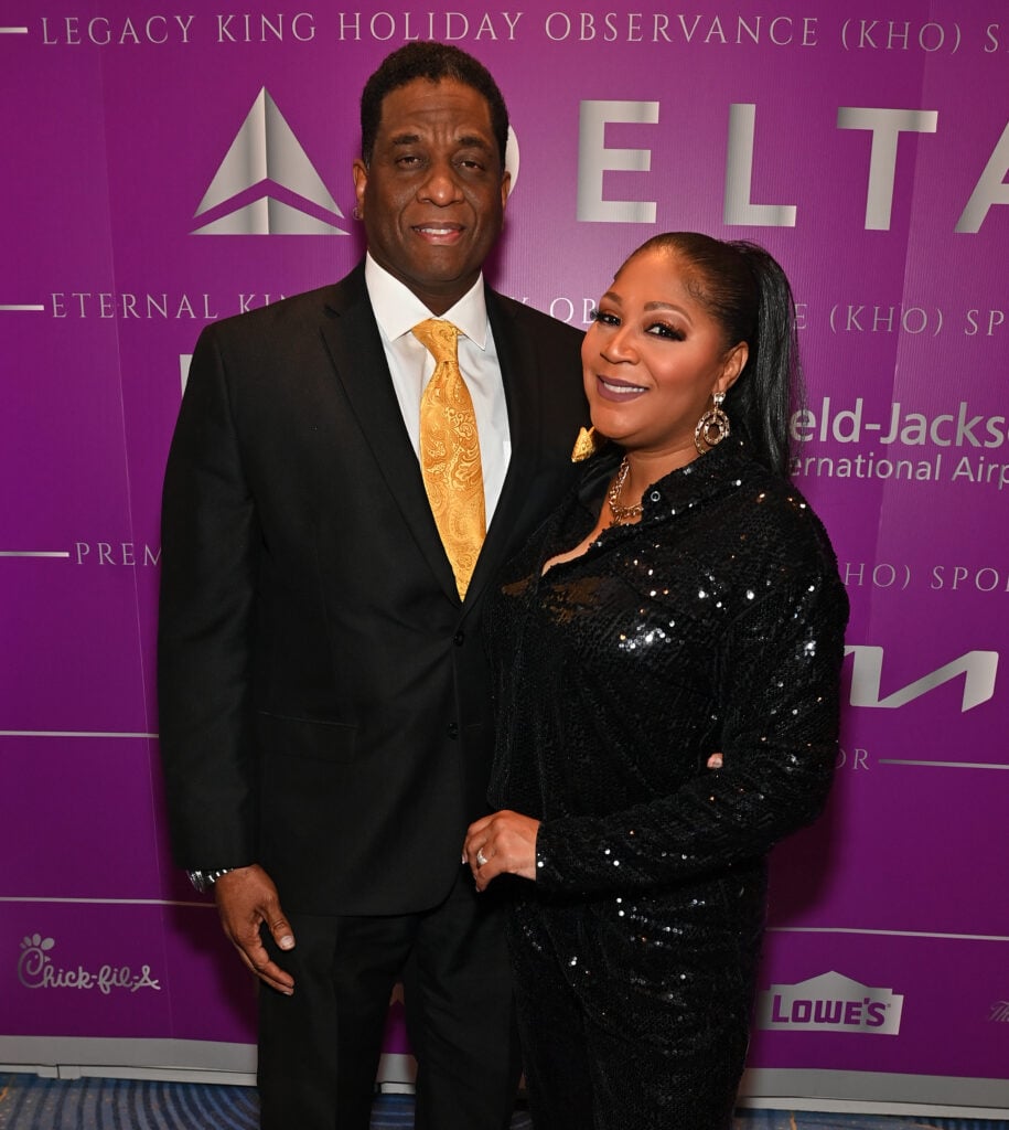Trina Braxton and husband Von Scales in 2024.