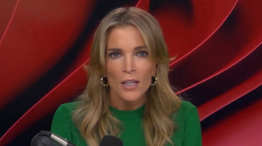 Megyn Kelly looks mean while she yells.