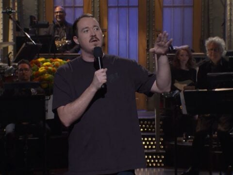Shane Gillis delivers a misogynistic monologue on Saturday Night Live on October 10, 2026.