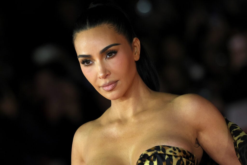 Kim Kardashian at the Season 2 premiere of All's Fair in 2026.