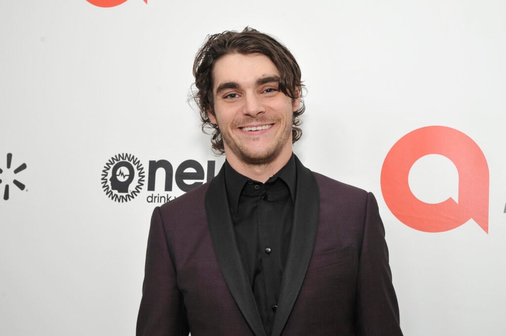 RJ Mitte attends Neuro Brands Presenting Sponsor At The Elton John AIDS Foundation's Academy Awards Viewing Party on February 09, 2020 in West Hollywood, California. 