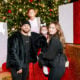 Cory Wharton, Ryder Wharton, Mila Wharton, and Taylor Wharton attend the Dodgers Holiday Festival at Dodger Stadium on December 01, 2021 in Los Angeles, California.