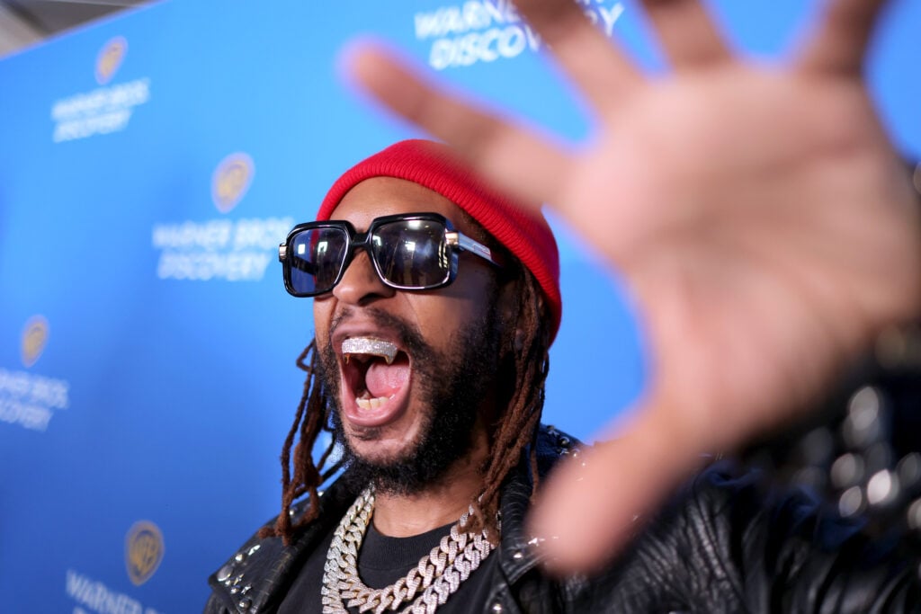 Lil Jon attends the Warner Bros. Discovery Upfront 2022 arrivals on the red carpet at The Theater at Madison Square Garden on May 18, 2022 in New York City.