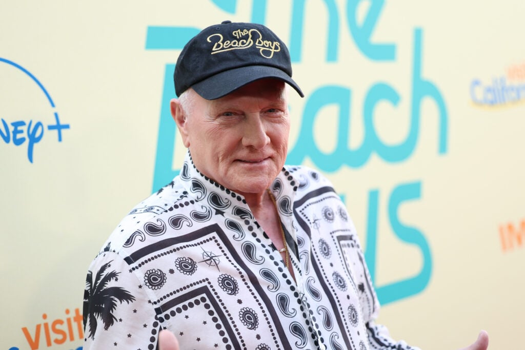 Mike Love attends the world premiere of Disney+ documentary "The Beach Boys" at the TCL Chinese Theatre in Hollywood, California on May 21, 2024. 