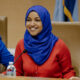 U.S. Rep. Ilhan Omar (D-MN) attends a field hearing at the Minnesota Senate Building on January 16, 2026 in St Paul, Minnesota.