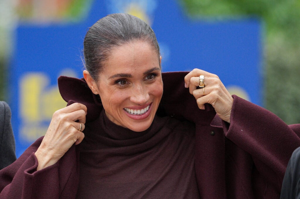 Meghan, Duchess of Sussex, arrives at Epic Partners, a local charity dedicated to empowering positive change for children and young people in the communities of Nottingham, during the Duke and Duchess of Sussex's visit to Nottingham on October 15, 2026, in Nottingham, England.  