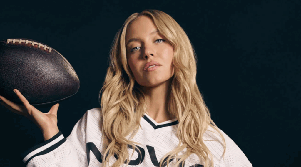 Sydney Sweeney appears in an ad for Novig.