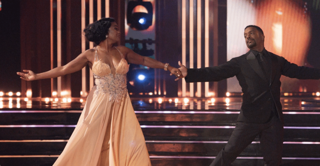 Tatyana Ali takes to the floor on Dancing With the Stars.